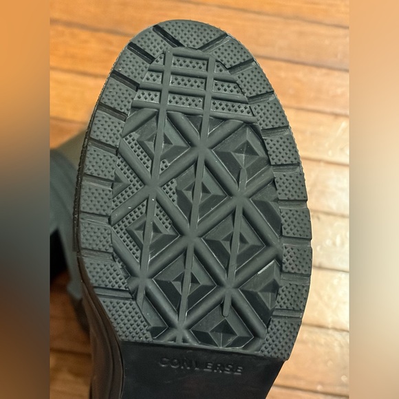 Converse Chuck 70 De Luxe Heel Leather & Buckles High Top Platform Boots Sz 8 - Picture 9 of 14